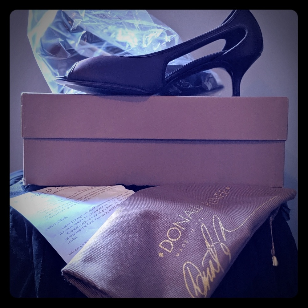 Donald J Pliner heeled sandals, espresso Size 8.5